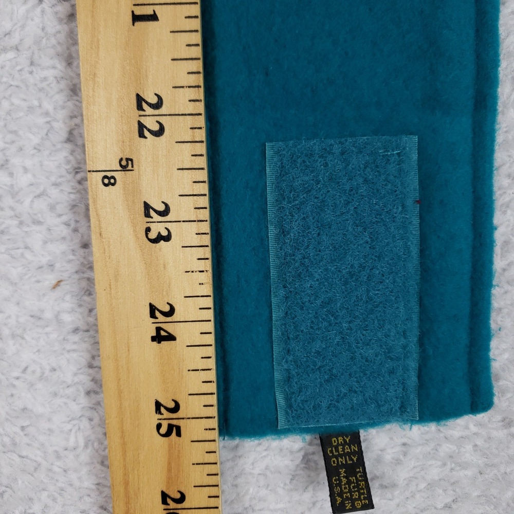 Turtle Fur Fleece Headband Southwestern Animal Print Teal Made in USA Adjustable - Picture 5 of 9